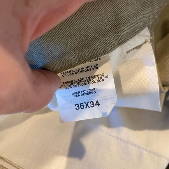 Men's Tan Cotton Chinos by BaytoBay Size 36x34 - Picture 6 of 7